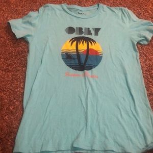 Blue graphic short sleeve tee